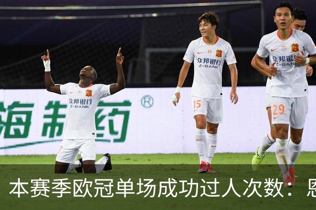本赛季欧冠单场成功过人次数：恩古莫哈9次居首，亚马尔次席